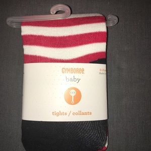 Gymboree stripe baby tights / collants
